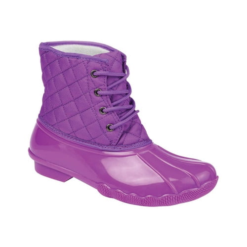 purple duck boots