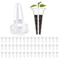 thumbnail image 1 of Rawiri 50 piezas de repuesto para cesta de jardinería, cesta de semillas compatible con contenedores de cultivo de esponja, contenedores de plantas para sistema de cultivo hidropónico, 1 of 7