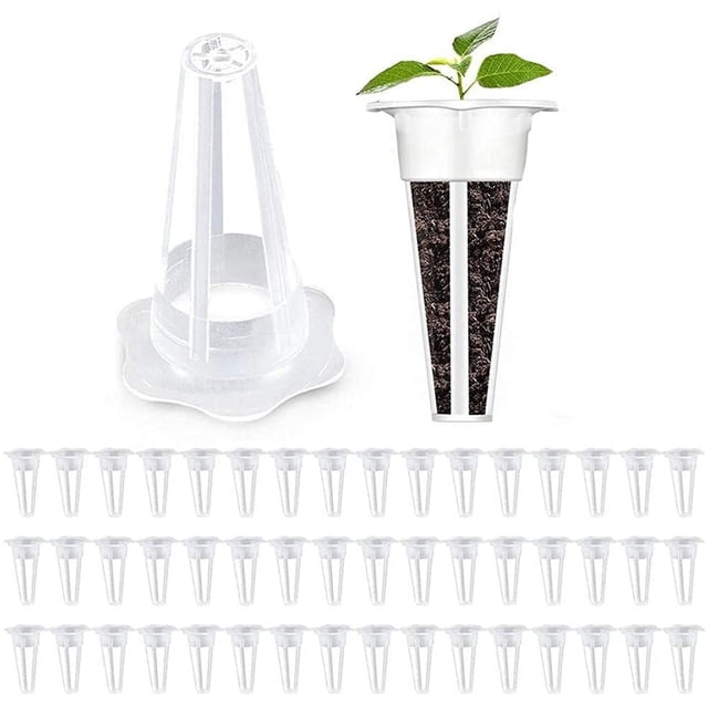 Rawiri 50 piezas de repuesto para cesta de jardinería, cesta de semillas compatible con contenedores de cultivo de esponja, contenedores de plantas para sistema de cultivo hidropónico