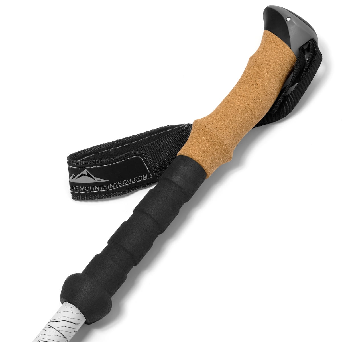 Cascade Mountain Tech Carbon Fiber Quick Lock Cork Grip Trekking Poles - Walking or Hiking Stick