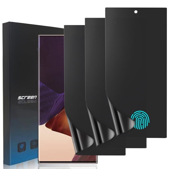 ZYQEEE 3 Pack Matte Privacy Screen Protector for Samsung Galaxy Note 20 Ultra 5G, Anti-Glare Anti Fingerprint Flexible TPU Protective Film, Smooth and Responsive Touch,Self-Healing [Not Glass]
