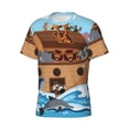thumbnail image 3 of Rocae Animals on Noah's Ark for Men's Moisture-Wicking Crew Tee - T-Shirt for Sports, Outdoor Activities, and Casual Wear3X-Large, 3 of 9