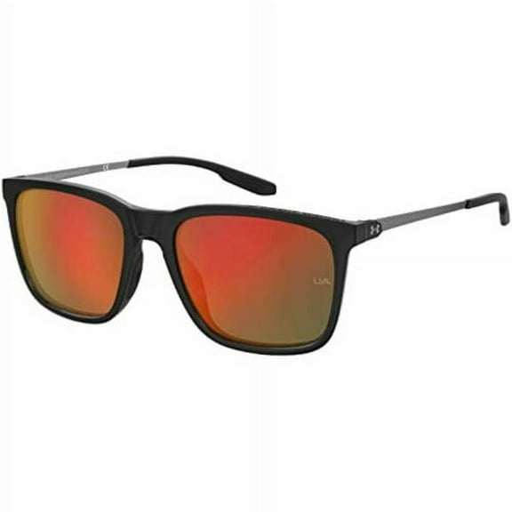 Under Armour Men Sunglasses UA Reliance 807 Square Shiny Black/Red Multilayer