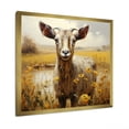 thumbnail image 2 of Designart "Goats Glee In The Meadow" Animals Goat Picture Framed Canvas Art Print, 2 of 5