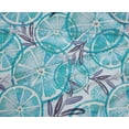 thumbnail image 5 of oneOone Polyester Spandex Turquoise & Purple Fabric Leaves & Lemon Sewing Material Print Fabric By The Yard 56 Inch Wide, 5 of 5