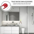 thumbnail image 3 of OULII 2 Pcs Toilet Water Valve Cover Rubber Red Bathroom Use Water Saving, 3 of 8