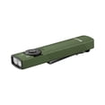 thumbnail image 1 of Linterna EDC recargable OLIGHT Arkfeld Pro con haz verde, luz UV y LED blanco, linternas planas portátiles de 1300 lúmenes, luces de bolsillo con triple fuente de luz para emergencias (OD Green CW), 1 of 9