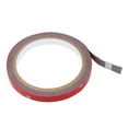 thumbnail image 4 of KLKCMS Ruban Adhésif en Mousse Rouge Imperméable 10mm pour Garniture de Carrosserie Auto Deux Côtés 10mmx3m, 4 of 6