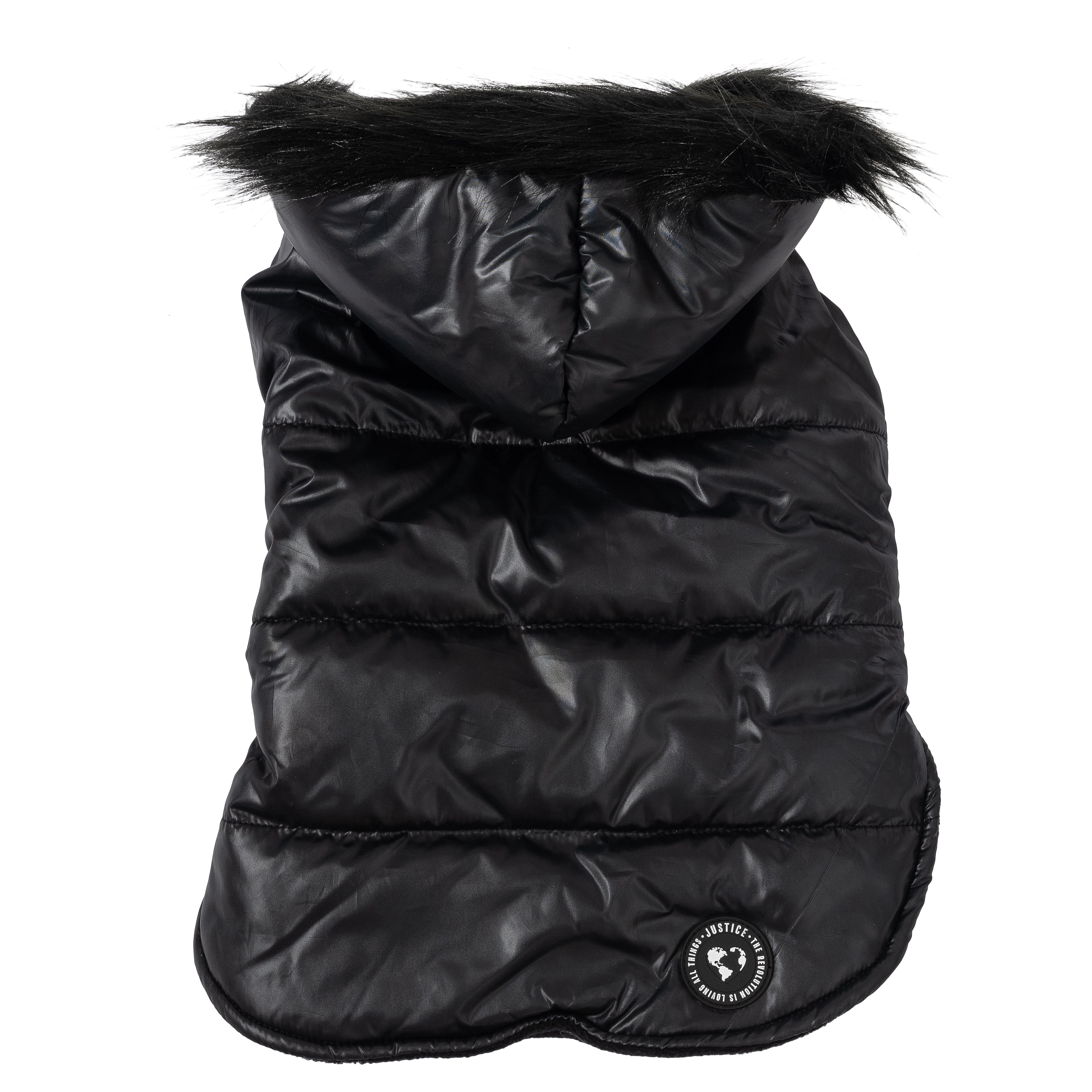 Justice Reversible Puffer Jacket, Black, S