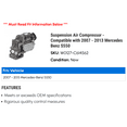 thumbnail image 2 of Suspension Air Compressor - Compatible with 2007 - 2013 Mercedes Benz S550 2008 2009 2010 2011 2012, 2 of 2