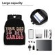 thumbnail image 5 of Mochila para portátil "Tu papá es mi cardio", bolso de viaje informal para la universidad, mochila negra para el trabajo y los negocios, regalo para hombres y mujeres, 5 of 5