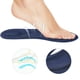 thumbnail image 5 of Plantillas ortopédicas para pies planos, soporte de arco, espuma viscoelástica, cómodas, color azul oscuro, para mujer, 5 of 10