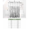 thumbnail image 6 of No Hook Shower Curtain with Snap in Liner, Grey Impressionist Forest Oil Painting Art Hotel Shower Curtains for Bathroom, Washable Shower Curtain Liner Set with Mesh Top Window, 72”x78”, 6 of 6