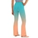 thumbnail image 5 of Odeerbi 2-13 Años Niñas Pierna Ancha Pantalones Yoga Gradiente Workout Danza Deportes Atlético Pantalones Elasticidad Lindo Alta Cintura Pantalones Pierna Recta, 5 of 9
