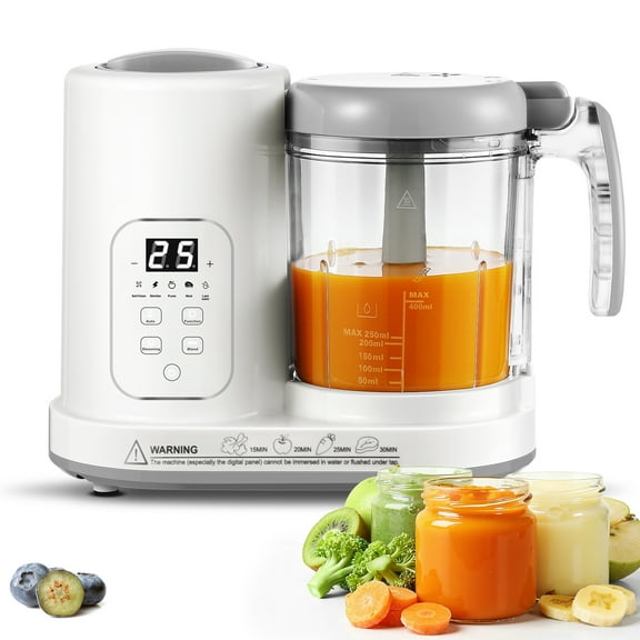 AMZBABYCHEF 4-in-1 Baby Food Maker Steamer Blender, Auto-Clean, BPA-Free, for 4-12 Months