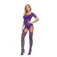 thumbnail image 5 of Fishnet Bodysuit Mesh Bodystocking Sexy Lingerie For Women Lace Babydoll Bodysuit Tight Nightwear, 5 of 6