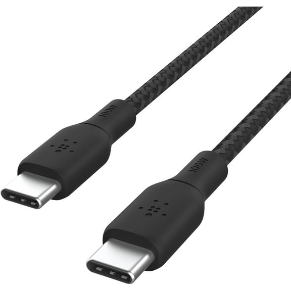 Belkin BoostCharge USB-C to USB-C Cable, 100W PD, 10ft – Fast Charging for iPhone 16, MacBook, Galaxy S25, Pixel, Nintendo Switch 2 & More – Black
