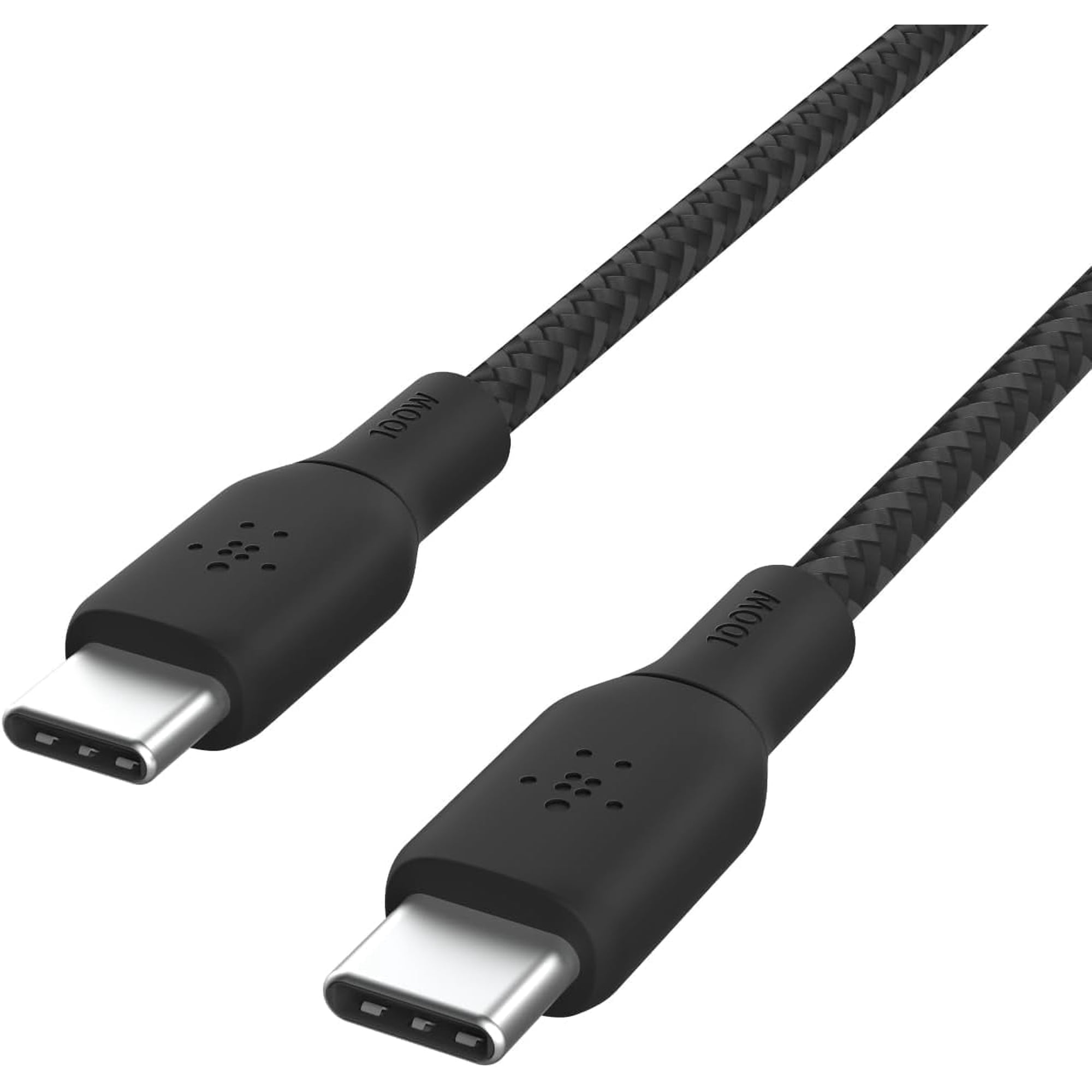 Belkin BoostCharge USB-C to USB-C Cable, 100W PD, 10ft – Fast Charging for iPhone 16, MacBook, Galaxy S25, Pixel, Nintendo Switch 2 & More – Black