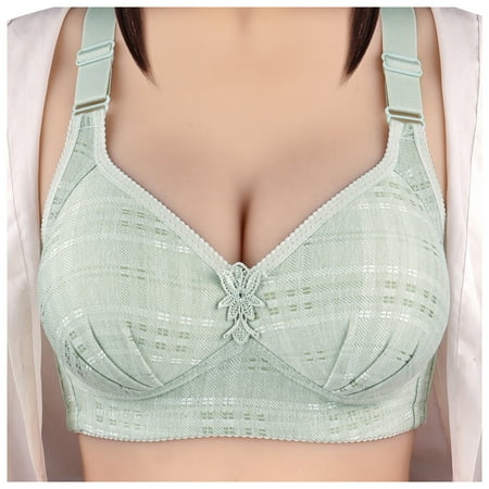 

Vedolay Womens Bras Lace Bras With Strap Sunflower Wrapped Bralettes Deep V Neck Padded Sports Bra Bralette For Women Multipack(Green 85C)