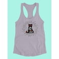 thumbnail image 3 of Do What I Want Cat Racerback Tank Women -Image by Shutterstock, Female Medium, 3 of 4