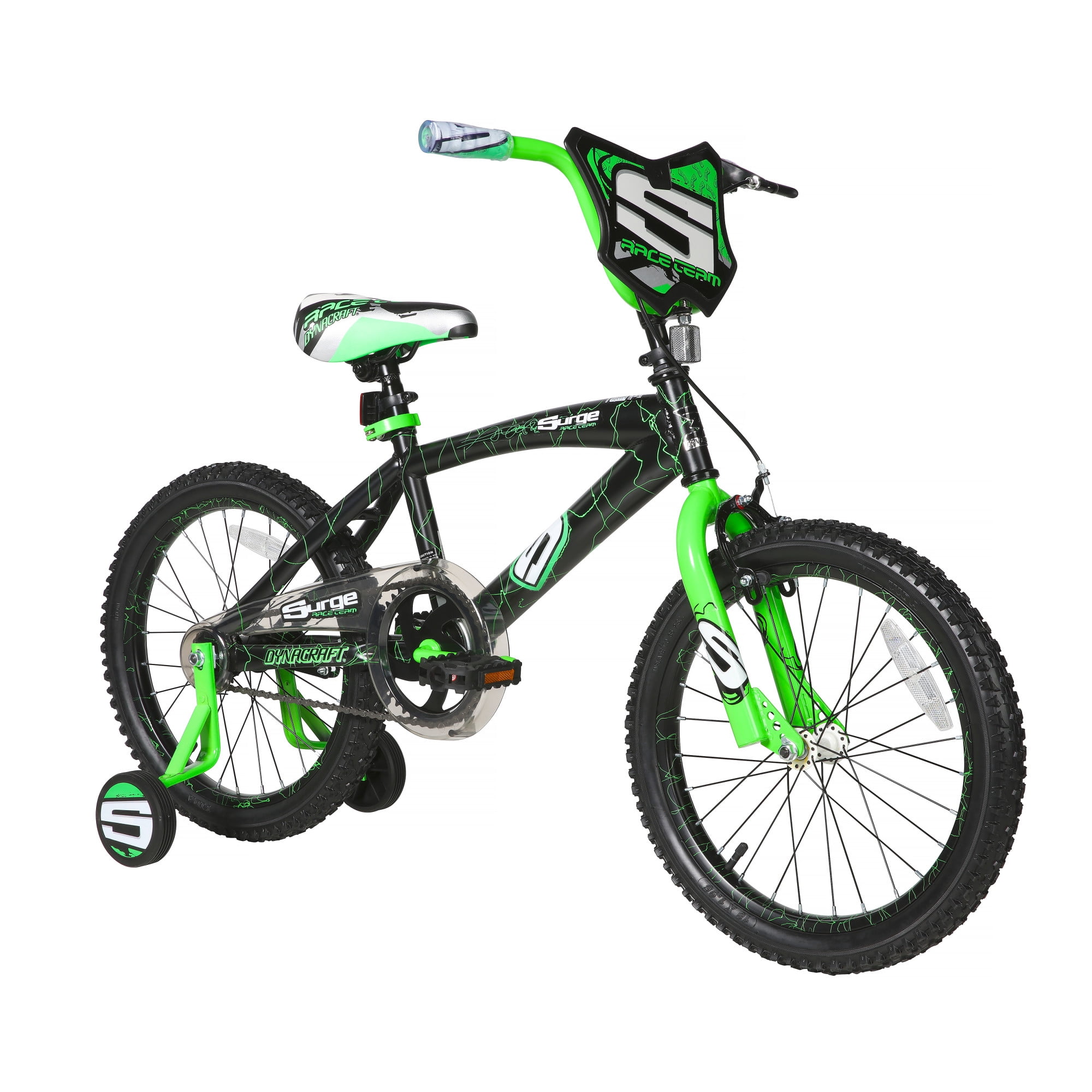 Dynacraft Surge Boys 18" BMX Bike, For Kids Age 6-9 Years, Green