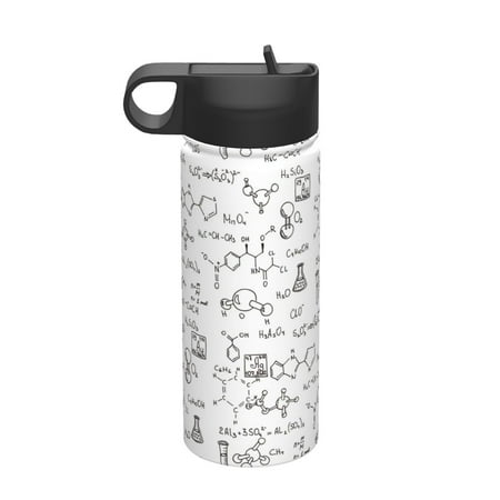 

Tideii Chemical Formulas for 18OZ Insulated Space Bottle Stainless Steel Water Cup with Straw Suitable for Outdoor Sports Unisex