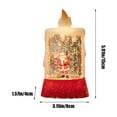 thumbnail image 3 of Hometravel Christmas Glitter Lantern, Plug-in or Battery Operated Santa Snowman Tree Light, Sparkling Scene Illumination for Holiday Decor, 100ml Size, 3 of 6