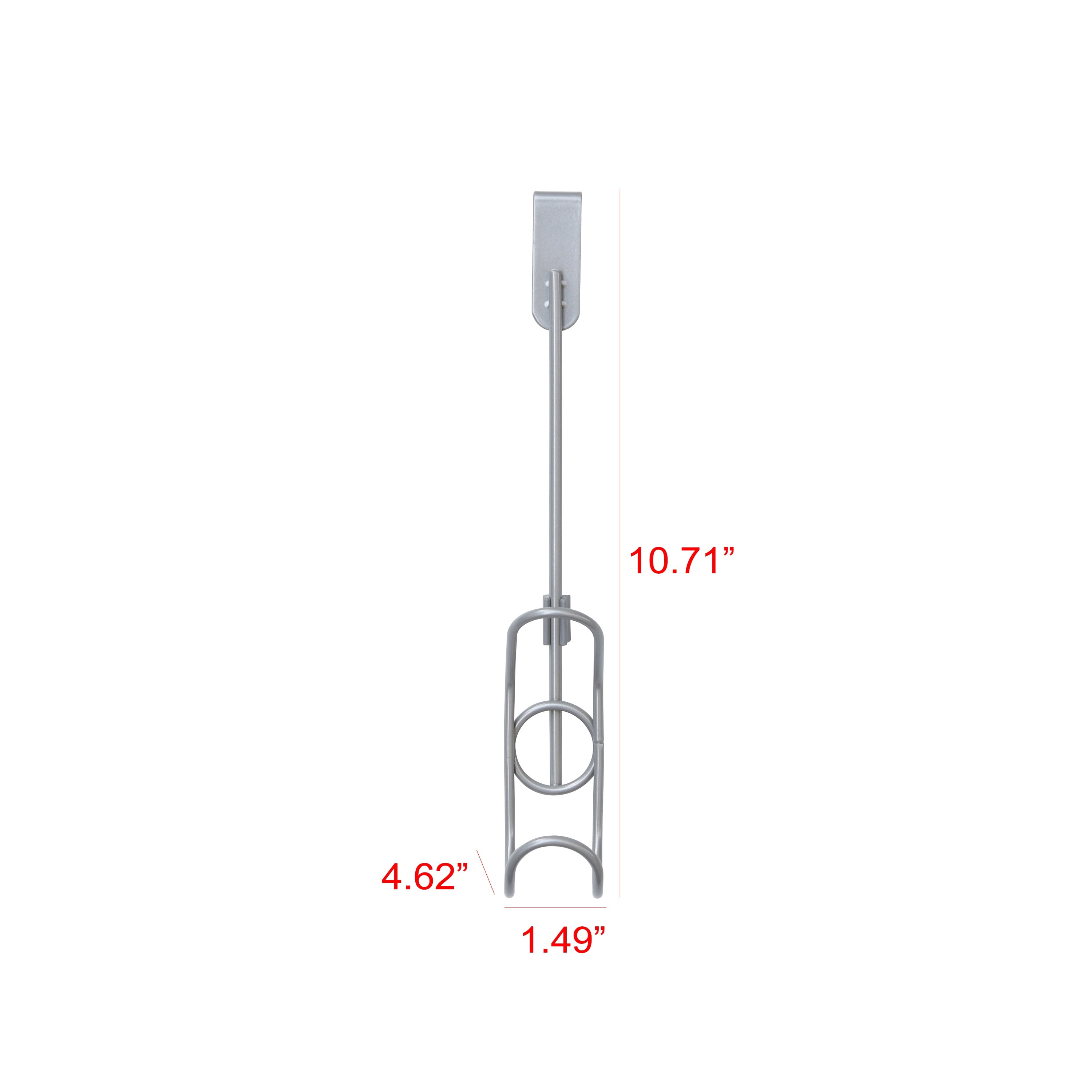 Mainstays Over the Door Single Hook, Satin Nickel Finish