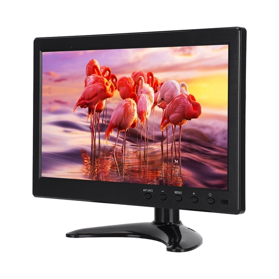Riousery 10.1 Inch HD 1080P Widescreen Display LCD Monitor, 1024x600 TFT Screen Multi Interface VGA HDMI BNC AV USB Security Display Surveillance Monitor (10.1 inches / 25.4 cm)