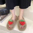 thumbnail image 1 of Pantuflas peludas, zapatos de mujer para primavera y otoño, pantuflas de fondo grueso para el hogar, zapatos cálidos de piel, pantuflas para mujer, pantuflas de talla grande para mujer 42 Gao Jinjia LED, 1 of 2