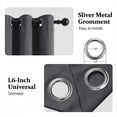 thumbnail image 7 of Blackout Curtains, Blackout Curtains Set of 2 for Bedroom Living Room 42x63 in, Thermal Insulated Room Darkening Drapes with Grommet Top, Noise Reduction & Light Blocking, Dark Gray, 7 of 7