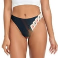 thumbnail image 1 of Gaeub Culottes Imprimées pour Femmes, String Invisible, String Taille Basse, Strings Sans Couture, Culottes Respirantes-Petites, 1 of 6