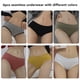 thumbnail image 3 of Conjunto De Ropa Interior Transpirable De Cintura Alta Para Mujer, Ropa Interior Sin Costuras Con Estampado De Letras Breves, 6 Uds., 3 of 7