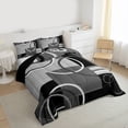 thumbnail image 3 of Homewish Teens Geometric Circle Stripes Bedding Comforter Set 2pcs,Abstract Rectangle Twin Comforter Sets Microfiber,Vintage Aesthetic Breathable Bedding Set,Luxury Bedroom Decor,Reversible, 3 of 8