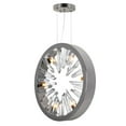 thumbnail image 3 of CWI Lighting Spiked 6 Light Contemporary Metal Chandelier in Polished Nickel, 3 of 5