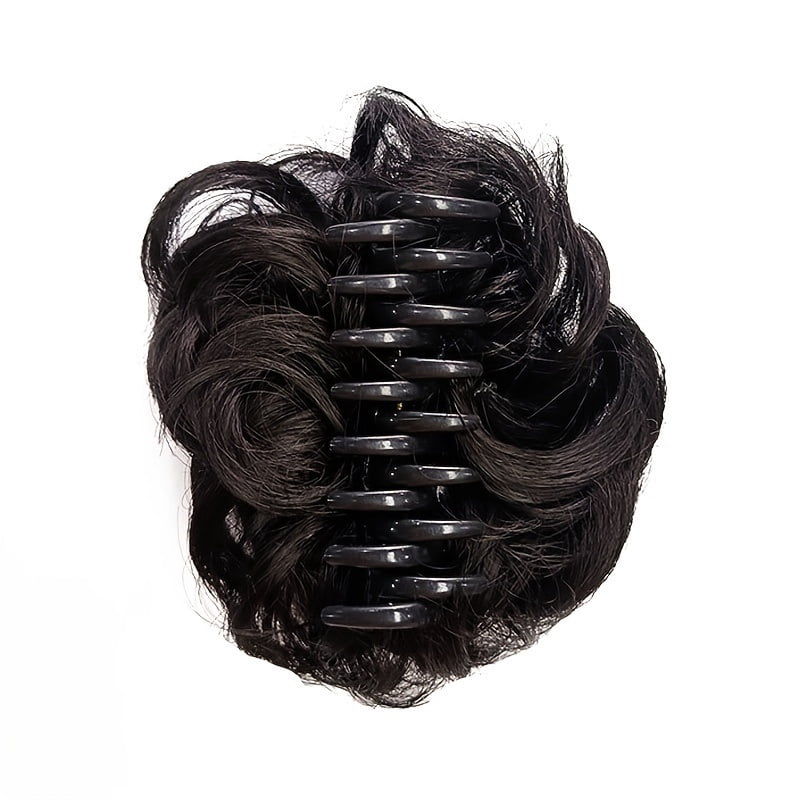 Hair tie bun clip fluffy synthetic hair curls donut wig hairstyle women's hair rope wig suitable for commuting to work