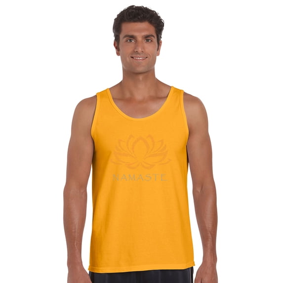 LA Pop Art Men's Word Art Tank Top - Namaste