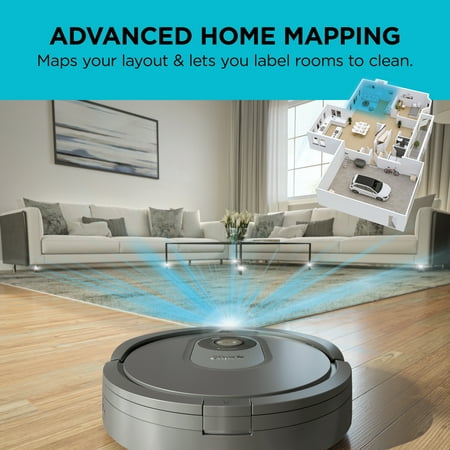 Shark - AI Robot Vacuum RV2001 with Self Cleaning Brushroll, Object Detection, Wi Fi - Gray