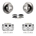 thumbnail image 1 of Transit Auto Rear Disc Brake Caliper Rotors and Semi-Metallic Pads Kit for Car Ram 3500 2500 Dodge KC8-100447S, 1 of 11