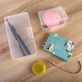 thumbnail image 3 of Transparent Plastic Cosmetics Hardware Parts Storage Boxes Holder Case Container Small Card Collection, 3 of 4