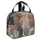 thumbnail image 2 of Easygdp Elephant in Smoke Bolsa Térmica Premium - Tela Oxford Impermeable, Gran Capacidad, Bolsillo Frontal, Unisex para Trabajo, Escuela, Actividades al Aire Libre y Picnics, 2 of 8