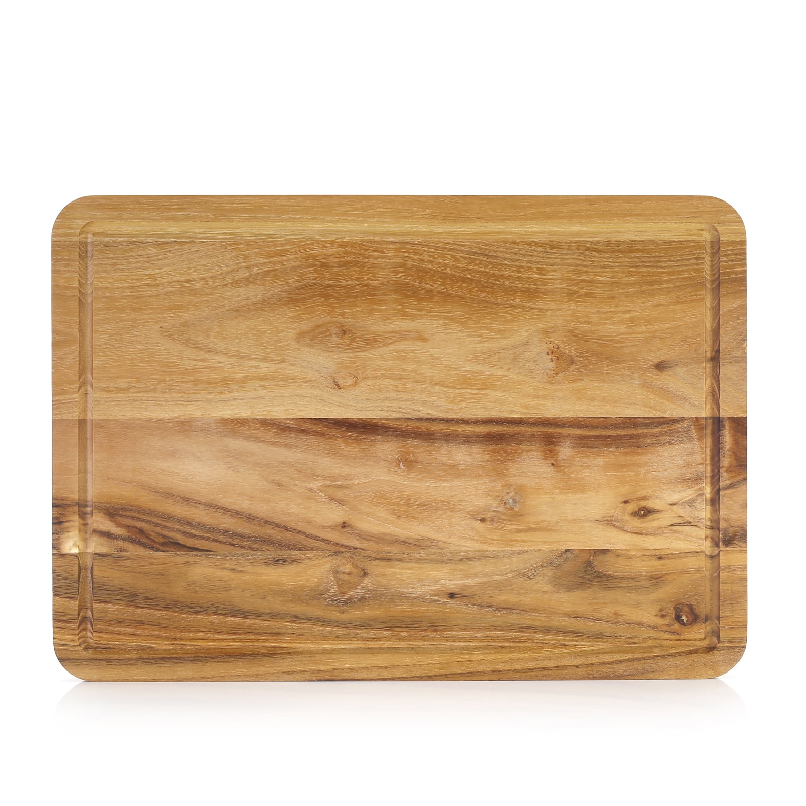 Strong and Durable Premium Organic Bamboo  Cutting Board with Drip Groove-Thick 14.5 x 11.5 x 0.7 inches
