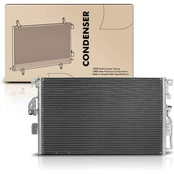 A-Premium Air Conditioning A/C Condenser Compatible with Saturn Vue 2004 2005 2006 2007 V6 3.5L, Replace# 3343, 15897864