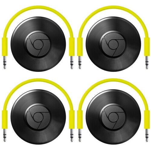 4 PACK -Google Chromecast Audio Media Streamer Black Brand Sealed 4 PACK - Walmart.com
