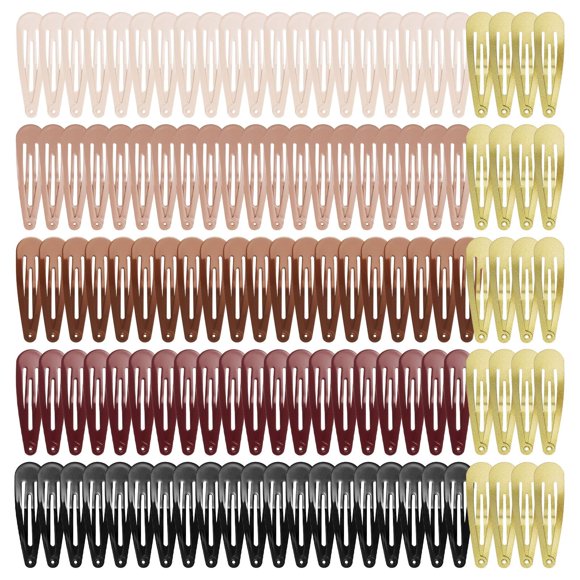 Paquete de 120 pinzas para el cabello de 6 colores | Clips antideslizantes para mujeres y niñas | Horquillas duraderas para cabello grueso, trenzas y moños | Diseño sin enganches.