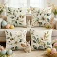 thumbnail image 3 of Spring Summer Pillow Covers 18x18 Set of 4, Outdoor Floral Daisy Decorative Yellow Throw Pillow Covers, You are My Sunshine Farmhouse Cushion Case for Couch Sofa Indoor Home Decor(No Insert), 3 of 6
