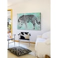 thumbnail image 4 of "White Tiger" Painting Print on Wrapped Canvas, 4 of 7