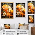 thumbnail image 4 of Designart "Vibrant Tangerine Cocktail Sunset in Orange I" Food & Beverage Canvas Wall Art - Traditional White Cocktails Hallway Wall Art Decor, 4 of 6
