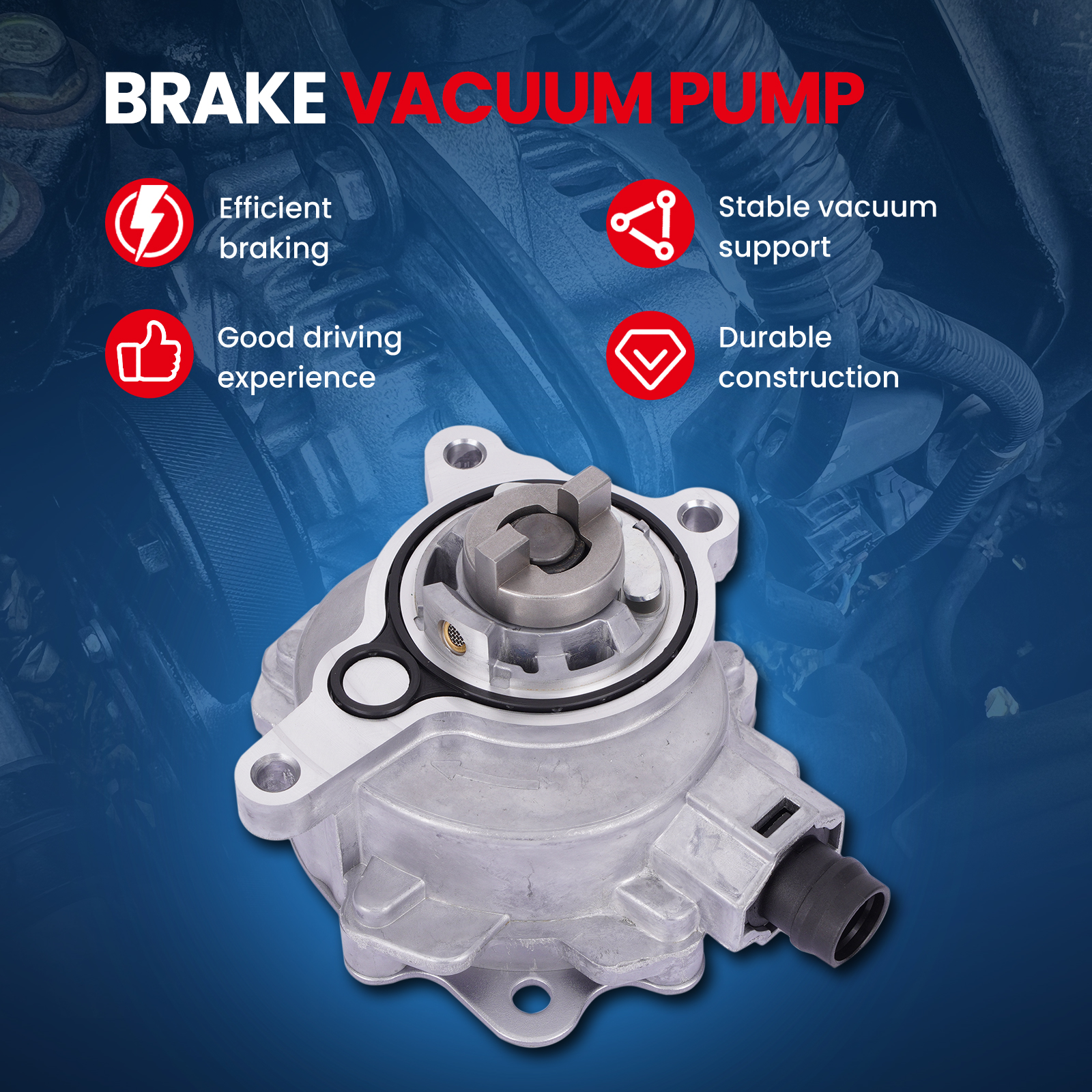 MOCA AUTOPARTS Vacuum Pump Fit for 2012-2019 Ford Explorer & 2013-2020 Ford Fusion & 2012-2018 Lincoln MKX & 2013-2015 Land Rover LR2