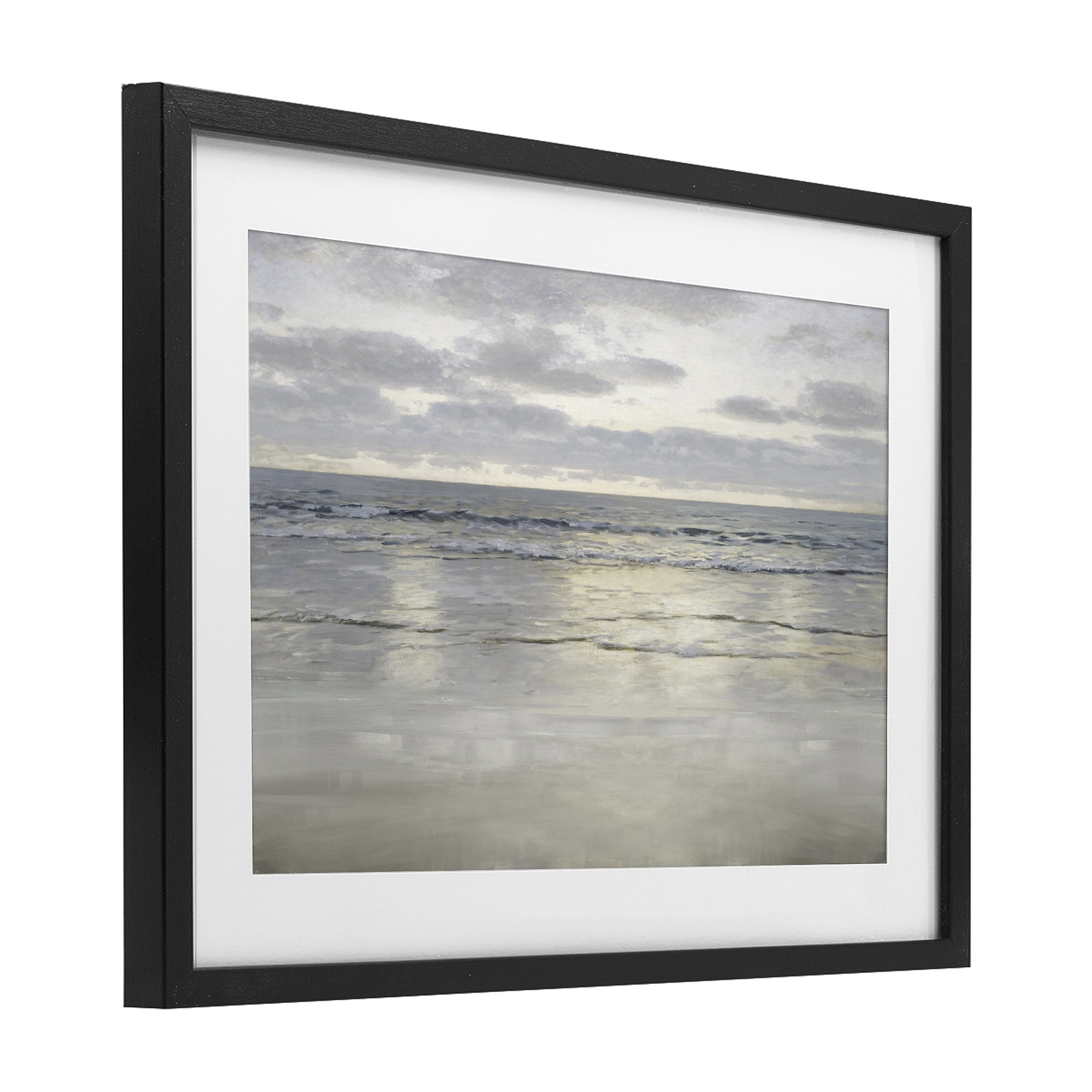 Stupell Industries Sunlight On The Sea Black Framed Print Under Glass, design by Christy McKee